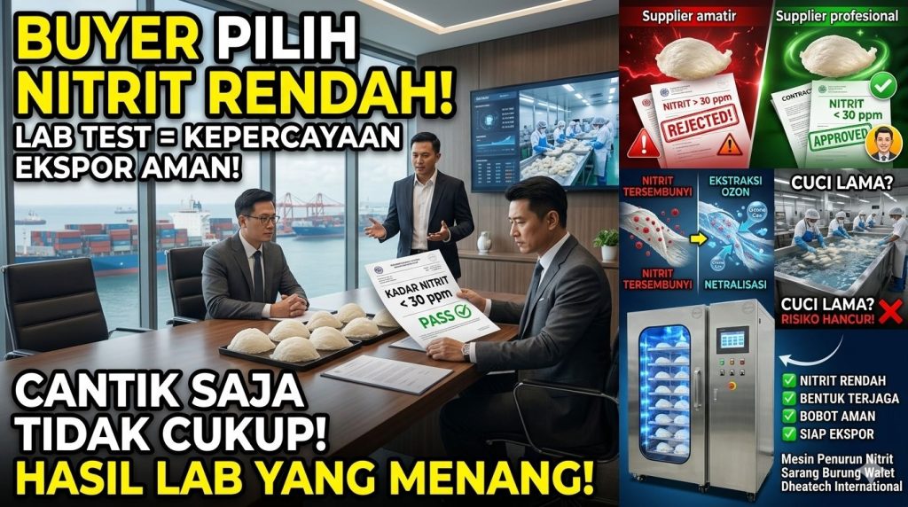 Kenapa Buyer Lebih Percaya Sarang Walet dengan Nitrit Rendah?