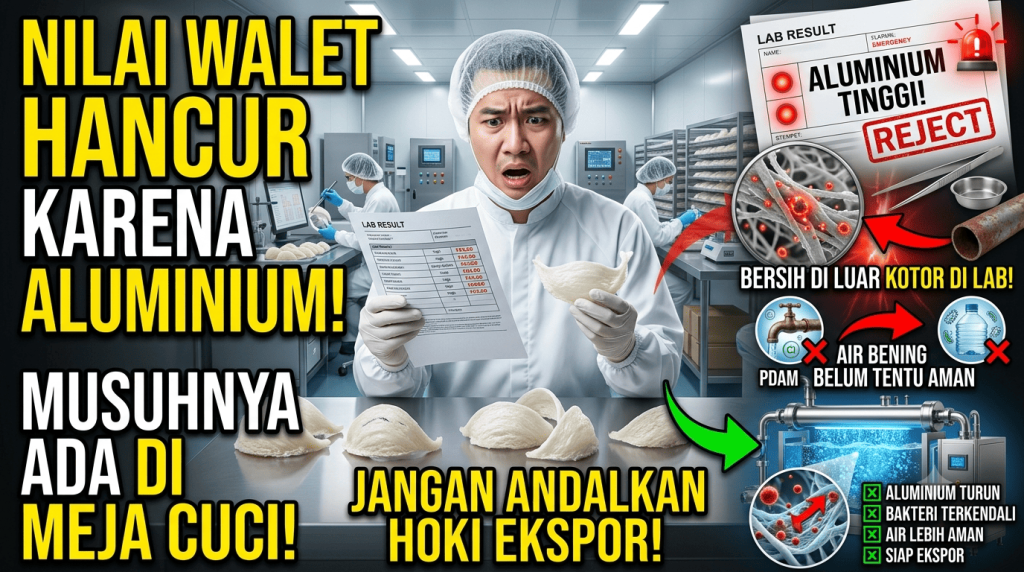 Aluminium Tinggi Diam-Diam Bisa Menghancurkan Nilai Jual Sarang Waletmu.